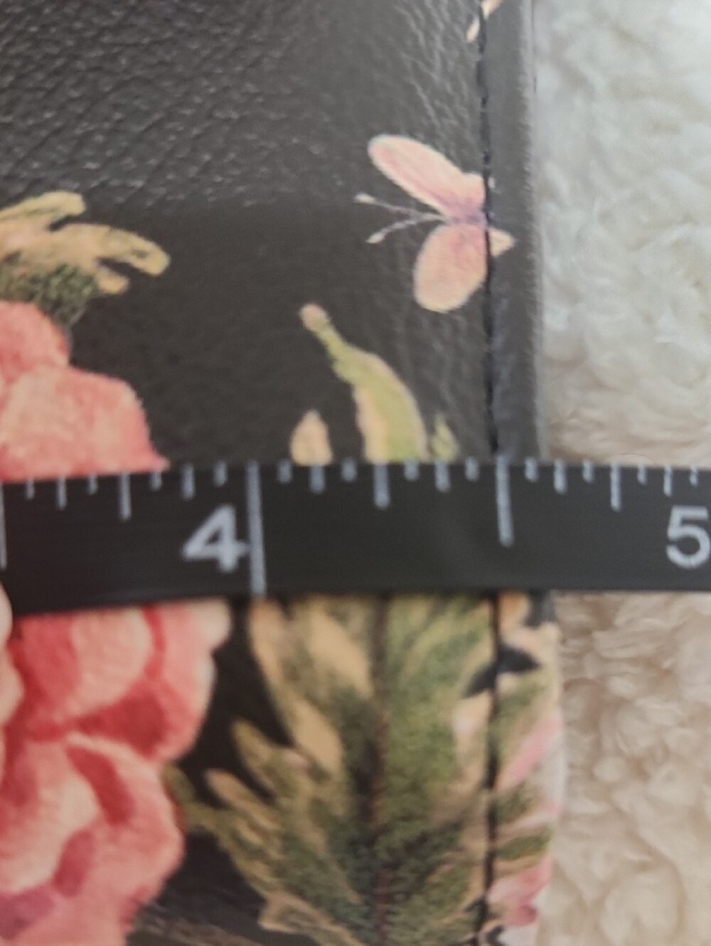 Source Unknown Pink Floral Wallet on Black - Picture 10 of 11